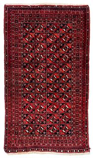 Antique Turkmen Rug: 3'3'' x 5'9''