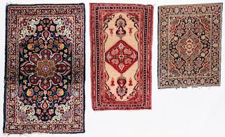 3 Antique Persian Small Rugs
