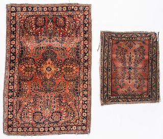2 Antique Sarouk Rugs