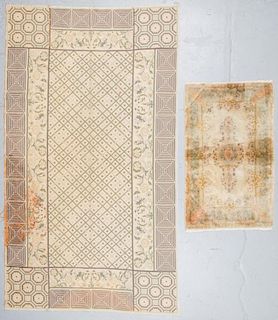 Old Continental and Persian Kerman Rugs