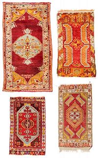 Estate Collection of 4 Antique Turkish Rugs