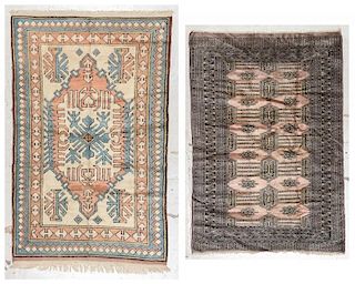 2 Vintage Turkish and Bokhara Rugs