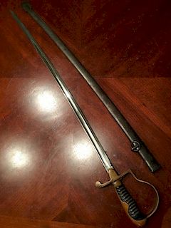 OLD Japanese Sword with Scabbard, WWII or earlier, 32" long