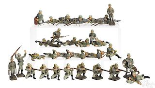 Lineol painted composition soldiers