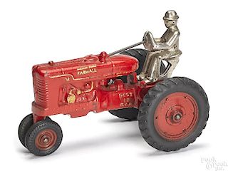 Arcade cast McCormick Deering Farmall farm tractor