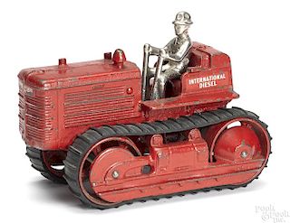 Arcade cast iron International Diesel tractor