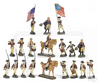 Elastolin American Revolutionary soldiers