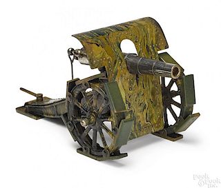 Marklin camouflage painted tin field gun