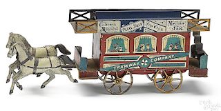 Richter tin lithograph Tramway Company trolley
