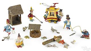 Handcrafted Toonerville Trolley character figures