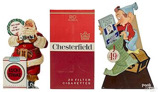 Two Christmas advertisement counter displays