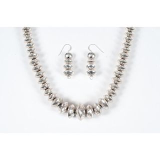 Navajo Pearls Necklace AND Earring Set