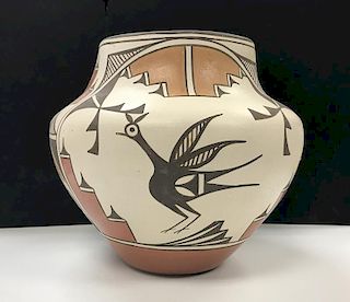 Sofia Medina (Zia, 1932-2010) Four-Color Pottery Jar, From the Collection of Ronald Bainbridge, MI