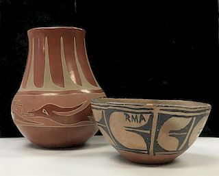 Santa Clara AND Kewa Pottery, From the Collection of Ronald Bainbridge, MI