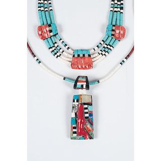 Kewa Inlaid Necklaces