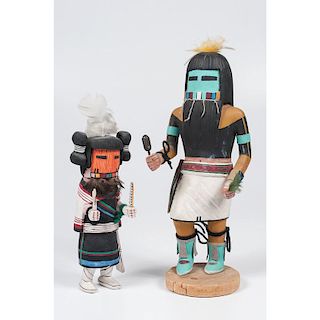 Hopi Katsina Mana and Long Haired Katsina, From the Collection of Ronald Bainbridge, MI