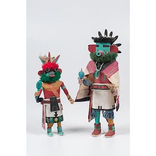 Hopi Talavi and Three Horned Katsina, From the Collection of Ronald Bainbridge, MI