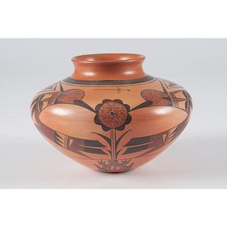 Charles Navasie (Hopi, b.1965) Polychrome Pottery Jar