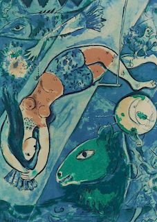 MARC CHAGALL, FRENCH/RUSSIAN (1887-195) LITHOGRAPH