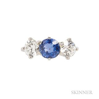 Art Deco Platinum, Sapphire, and Diamond Ring, Tiffany & Co.