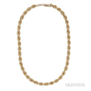 14kt Gold Rope Chain