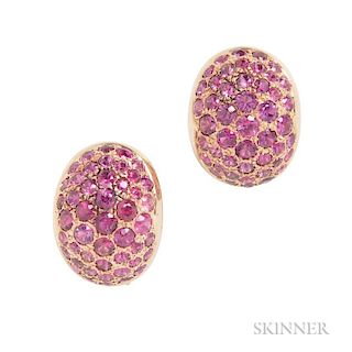 14kt Gold and Ruby Earrings