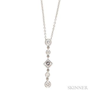 Platinum and Diamond Pendant, Tiffany & Co.