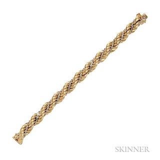 18kt Gold Braid Bracelet