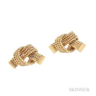 14kt Gold Knot Earrings