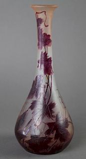 LeGras French Cameo Glass Vase