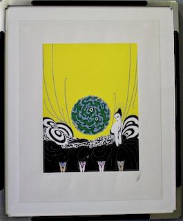 Erte, Serigraph, "Selection of the Heart"