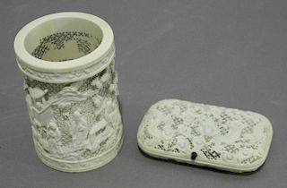 Chinese Cup and Cigarette Case