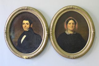 Pair American Family Portraits