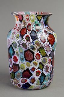 Fratelli Toso, (attribution) Millefiori Vase