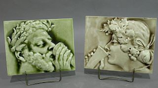 Two Arts & Crafts Ceramic Tiles