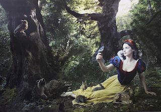 Rachel Weiss, as Snow White, Annie Leibovitz Photo