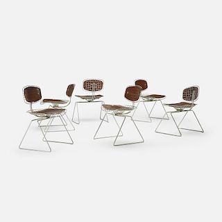 Michel Cadestin and Georges Laurent, Pompidou chairs, set of six