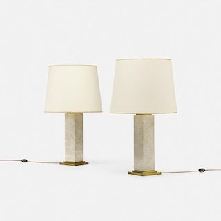 T.H. Robsjohn-Gibbings, table lamps model no. 303, pair