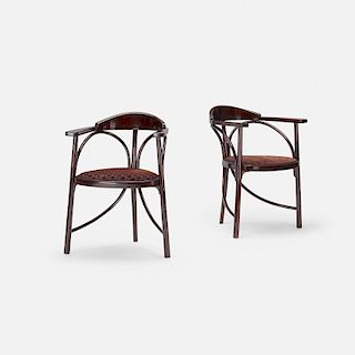 Thonet, Three-Legged chairs model no. 81, pair