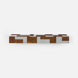 Paul Evans, wall-mounted Cityscape shelf from the PE 400 series