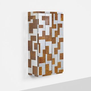 Paul Evans, wall-mounted Cityscape cabinet from the PE 400 series