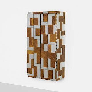 Paul Evans, wall-mounted Cityscape cabinet from the PE 400 series