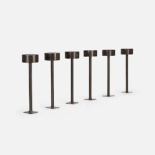 Philip Johnson, six outdoor lights from the Amon Carter Museum of American Art, Fort Worth