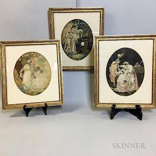 Three Framed Needlework Pictures