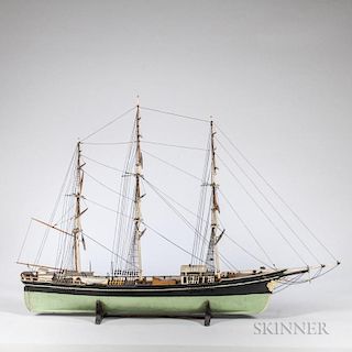Carved and Painted Wood Ship Model of the Sovereign of the Sea