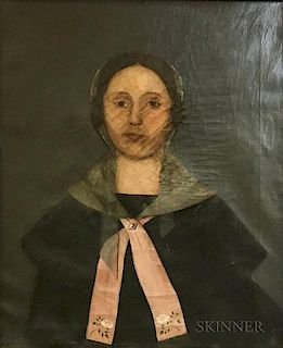 American School, 19th Century  Portrait of a Woman.