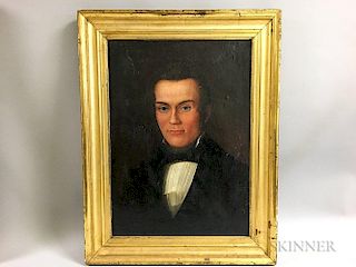 American School, 19th Century  Portrait of a Man.