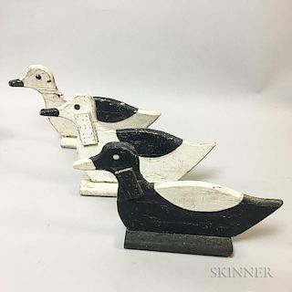 Three Carved and Painted Bird Decoys