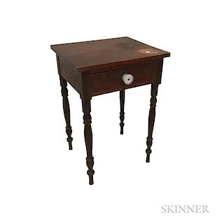 Federal Red-stained Cherry One-drawer Stand