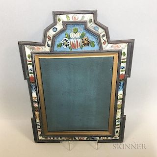Continental Reverse-painted Courting Mirror